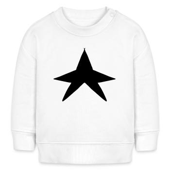 Form Stern symbol - Baby Organic Sweatshirt Baby Changer von Stanley/Stella - Weiß - Vorne