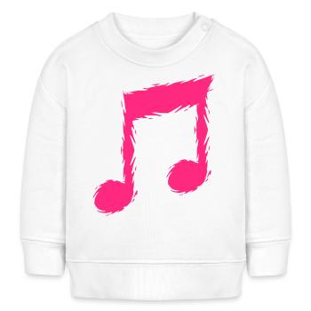 Musique musique Design Chanteur - Sweat bébé bio Stanley/Stella - blanc - Devant