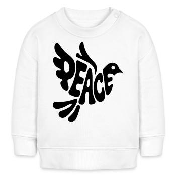 Colombe de la paix - Cool Religion Design - Sweat bébé bio Stanley/Stella - blanc - Devant