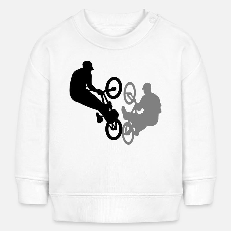 Le BMX - Sweat bébé bio Stanley/Stella - blanc