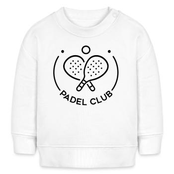 padel club  - Sweat bébé bio Stanley/Stella - blanc - Devant