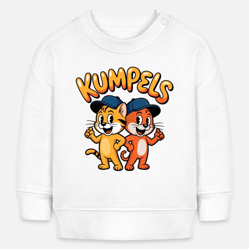 Duo Chat Pote - Sweat bébé bio Stanley/Stella - blanc