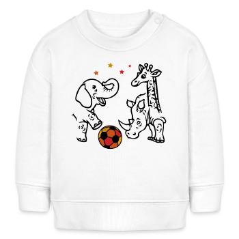 Football Fans - Sweat bébé bio Stanley/Stella - blanc - Devant