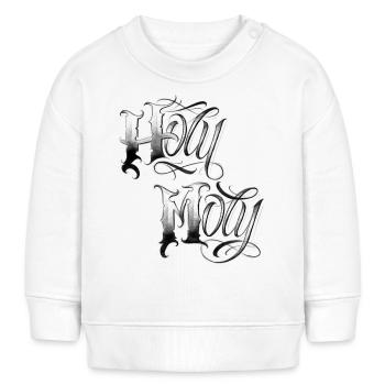 Saint Moly tatouant skate en disant graffiti de gangster - Sweat bébé bio Stanley/Stella - blanc - Devant