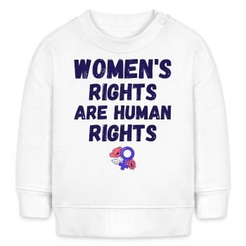 Frauenrechte sind Menschenrechte IV - Baby Organic Sweatshirt Baby Changer von Stanley/Stella - Weiß - Vorne