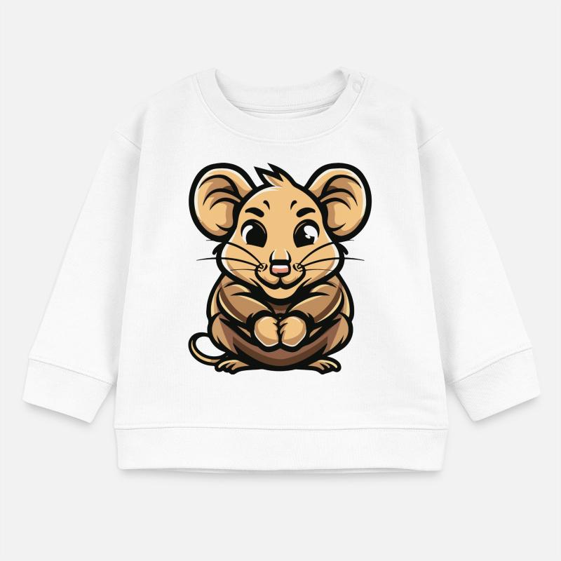 Mouse Comic Baby Sweatshirt by Stanley/Stella
