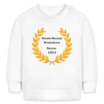 Windel Wechsel Baby - Baby Organic Sweatshirt Baby Changer von Stanley/Stella - Weiß - Vorne