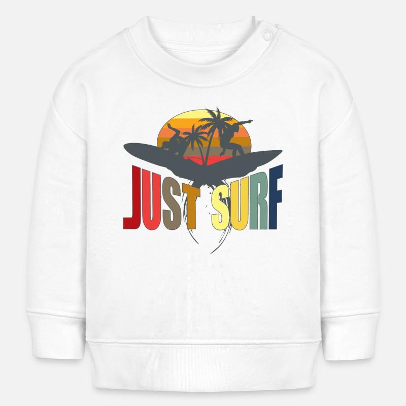 surf - Baby Sweatshirt by Stanley/Stella - white