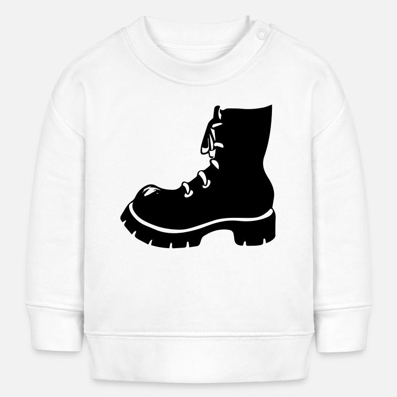 Bottes Punk Chaussures - Sweat bébé bio Stanley/Stella - blanc