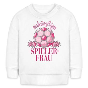 future player's wife - Baby Sweatshirt by Stanley/Stella - white - Front