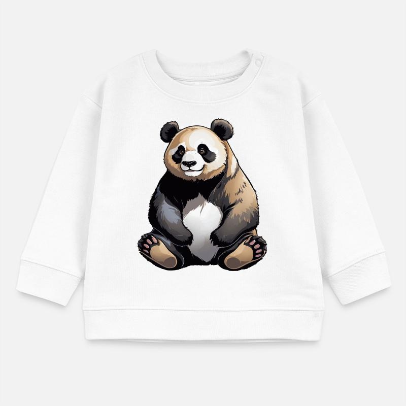 Panda - Conception d’animaux mignons Sweat bébé bio Stanley/Stella
