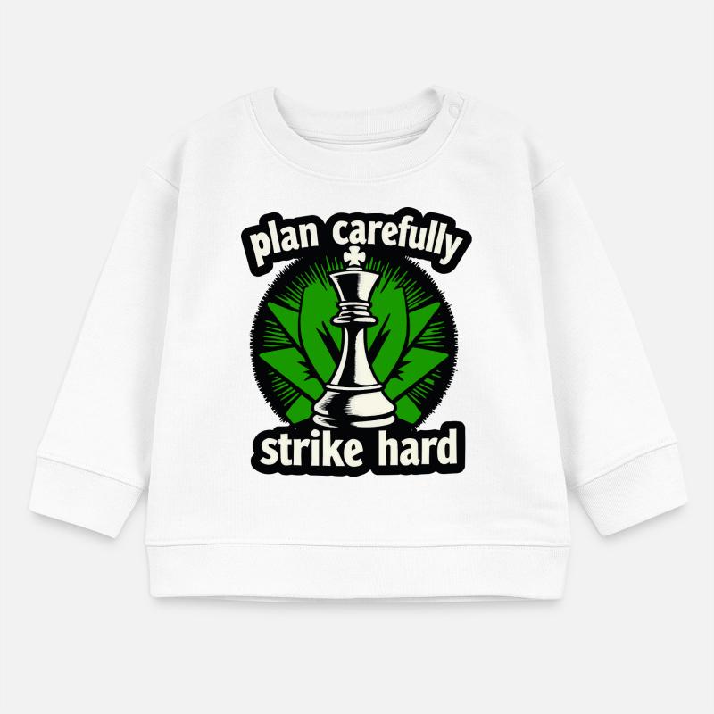Le plan Schach frappe fort Sweat bébé bio Stanley/Stella