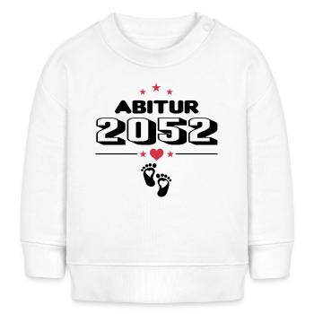 Abitur Schule Direktor Baby Säugling - Baby Organic Sweatshirt Baby Changer von Stanley/Stella - Weiß - Vorne