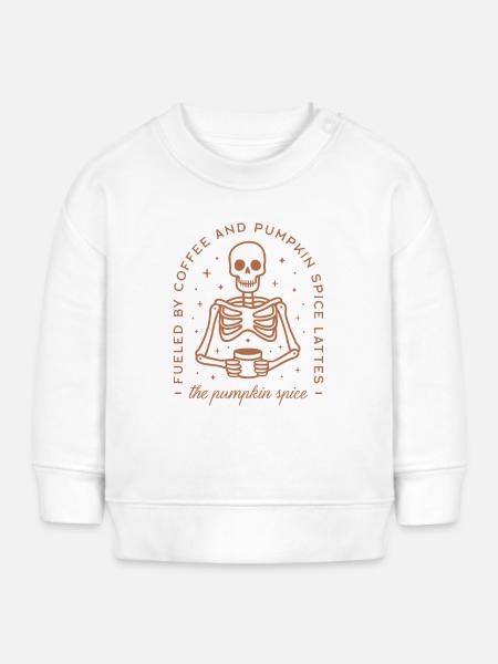 Pumpkin Spice Latte Pumpkin Spice - Baby Organic Sweatshirt Baby Changer von Stanley/Stella - Weiß
