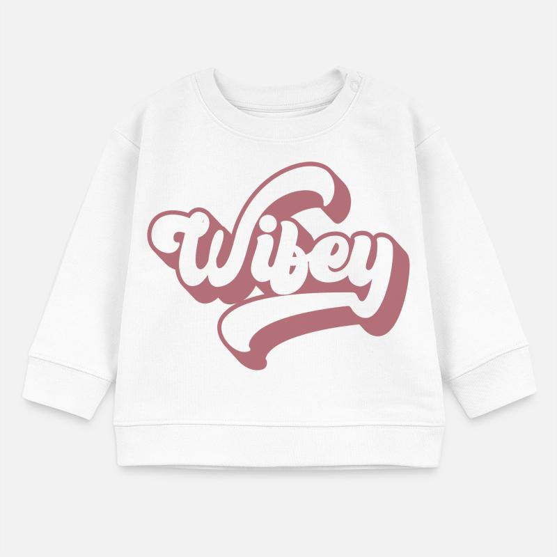 Coole Ehefrau Matching Paar Hochzeitsfeier Ehe Baby Organic Sweatshirt Baby Changer von Stanley/Stella