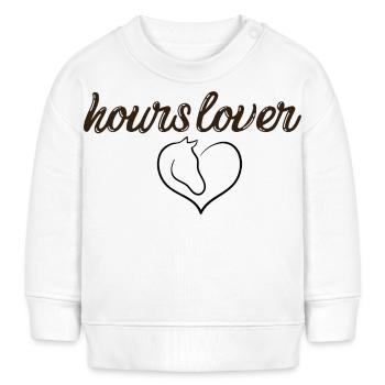 Pferdefreunde - Reiten - Reiter - Baby Organic Sweatshirt Baby Changer von Stanley/Stella - Weiß - Vorne