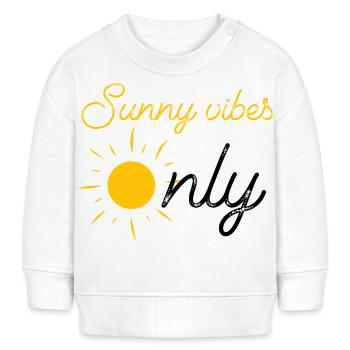 Nur sonnige Tage, Sommerferien - Baby Organic Sweatshirt Baby Changer von Stanley/Stella - Weiß - Vorne