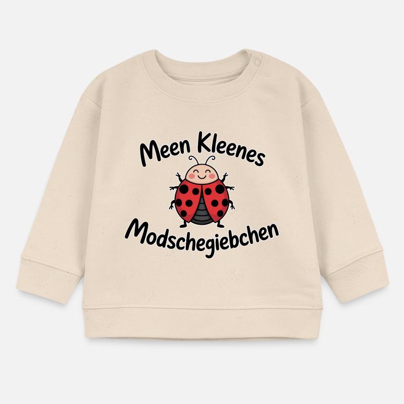 Meen kleenes Modschegiebchen – Sächsischer Spruch Baby Organic Sweatshirt Baby Changer von Stanley/Stella