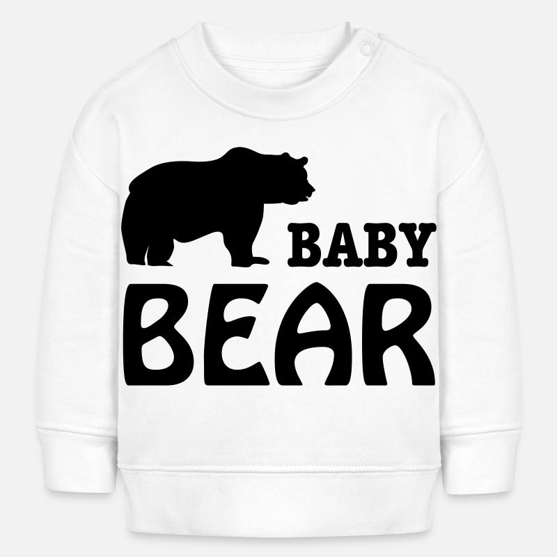 baby bear - Baby Sweatshirt by Stanley/Stella - white
