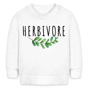 HERBIVORE - Sweat bébé bio Stanley/Stella - blanc - Devant