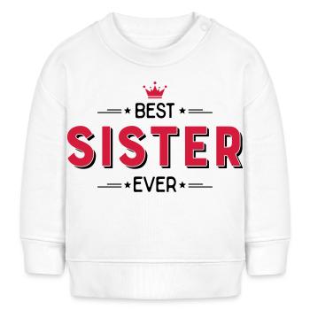 Sister - Baby Organic Sweatshirt Baby Changer von Stanley/Stella - Weiß - Vorne