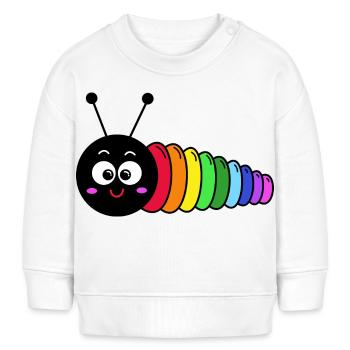 Raupe - Baby Organic Sweatshirt Baby Changer von Stanley/Stella - Weiß - Vorne