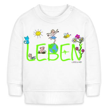 Bliss and Paw - Leben - Baby Organic Sweatshirt Baby Changer von Stanley/Stella - Weiß - Vorne