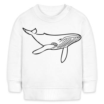 Wal - Baby Organic Sweatshirt Baby Changer von Stanley/Stella - Weiß - Vorne