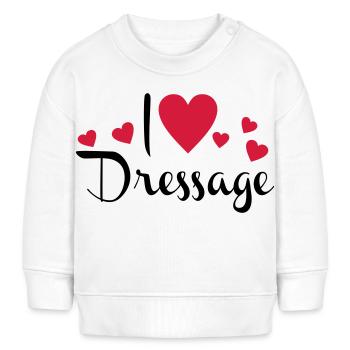 Dressage - Sweat bébé bio Stanley/Stella - blanc - Devant