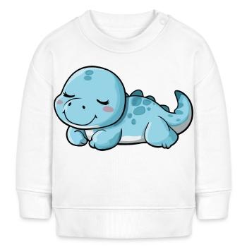 Sleeping Dinosaur - Dino Design - Baby Sweatshirt by Stanley/Stella - white - Front