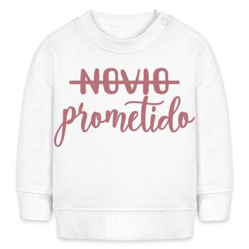 Prometido Verlobter Verlobter Verlobt Hochzeit Bräutigam zu sein - Baby Organic Sweatshirt Baby Changer von Stanley/Stella - Weiß - Vorne