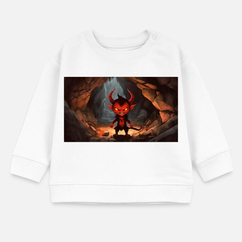 evil devil - young cute little monsters Baby Sweatshirt by Stanley/Stella