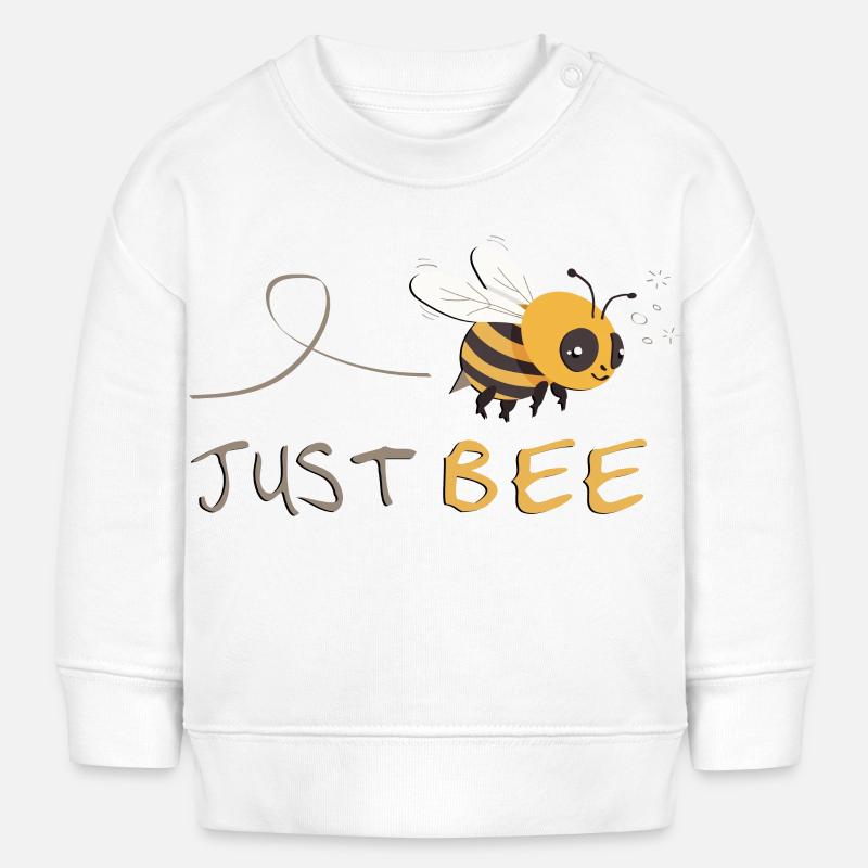 Just Bee - Soyez vous-même ! - Sweat bébé bio Stanley/Stella - blanc