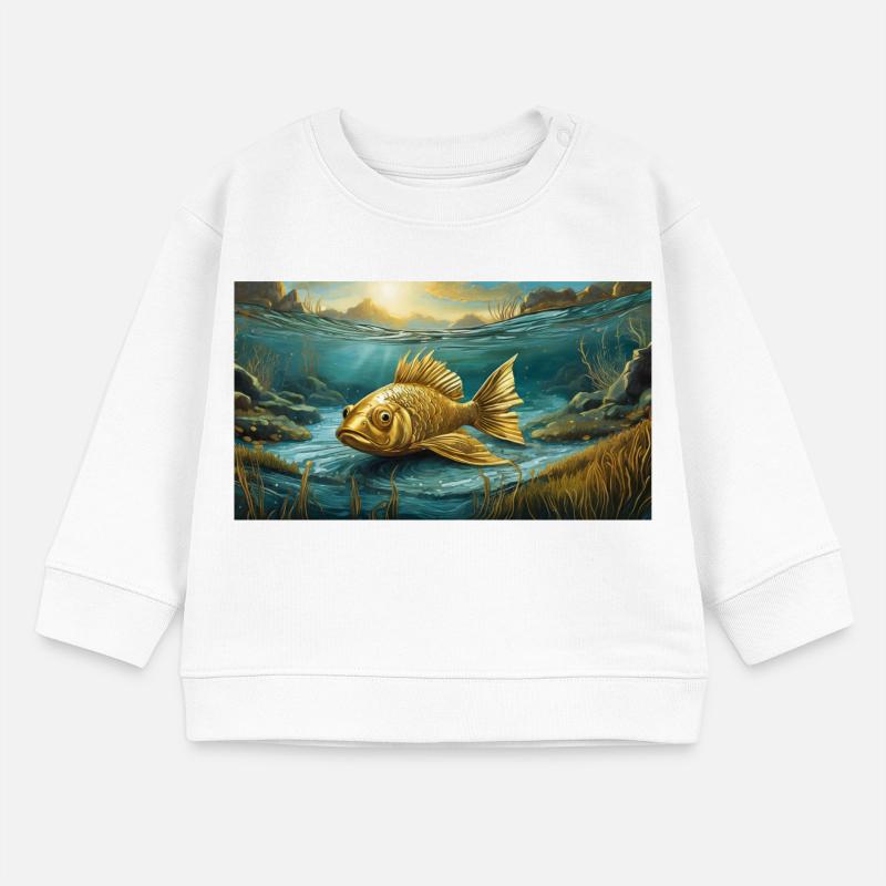 Pun ambiguous expression - Goldfisch (goldfish) Baby Sweatshirt by Stanley/Stella