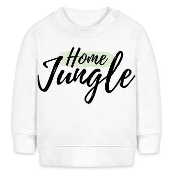Home Jungle Lettrage - Sweat bébé bio Stanley/Stella - blanc - Devant