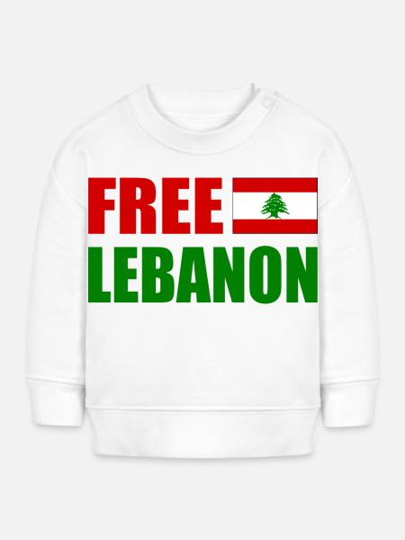 free lebanon - libanon - Baby Organic Sweatshirt Baby Changer von Stanley/Stella - Weiß