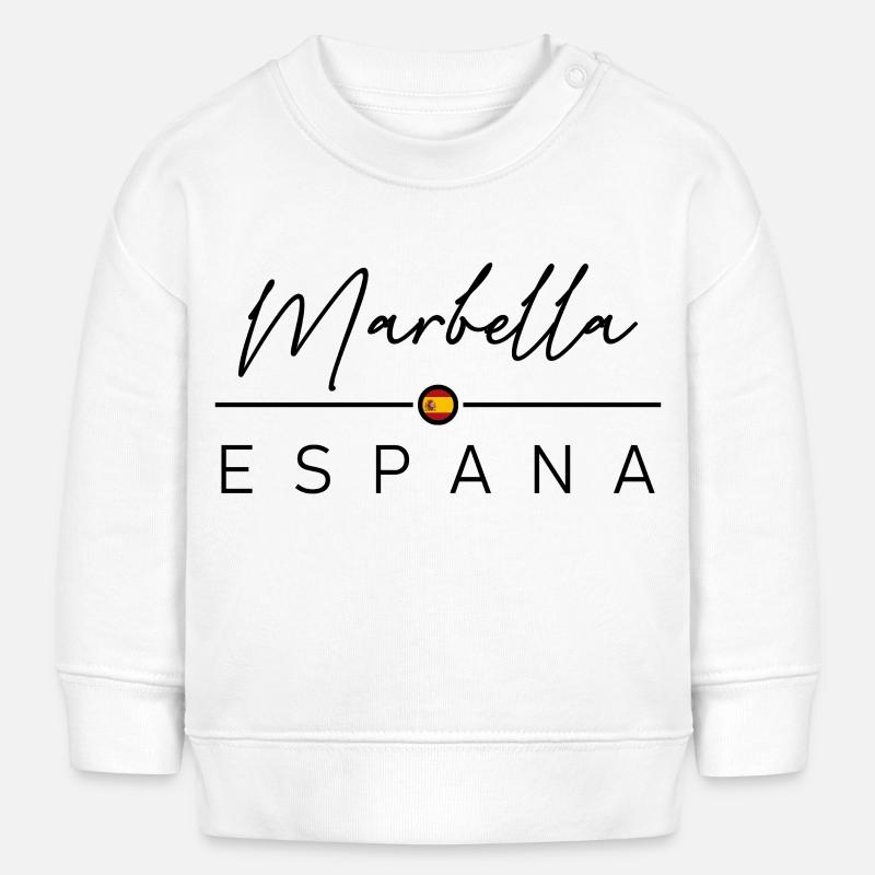Espagne - Marbella - Espagne - España - Sweat bébé bio Stanley/Stella - blanc