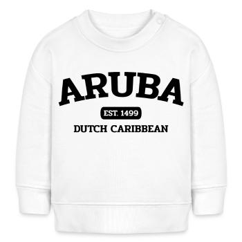 Aruba - Caraïbes néerlandaises - Est. 1499 Île des Caraïbes - Sweat bébé bio Stanley/Stella - blanc - Devant