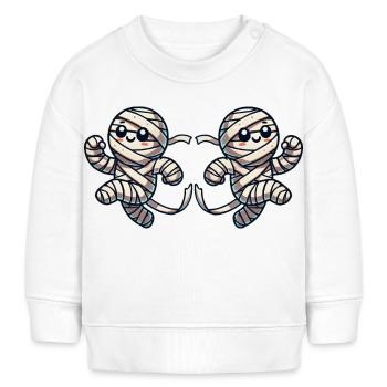 mumie comic 2 - Baby Organic Sweatshirt Baby Changer von Stanley/Stella - Weiß - Vorne
