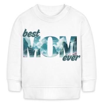 Elephants in a dream world - best mom ever - Baby Sweatshirt by Stanley/Stella - white - Front