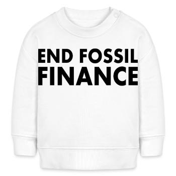 end fossil finance - Baby Sweatshirt by Stanley/Stella - white - Front