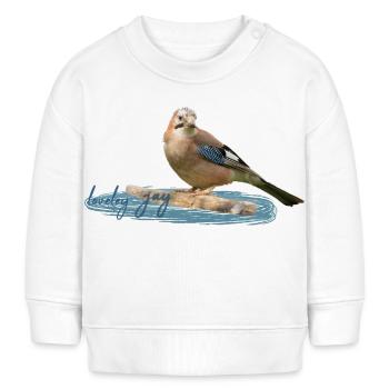 Eichelhäher - Baby Organic Sweatshirt Baby Changer von Stanley/Stella - Weiß - Vorne