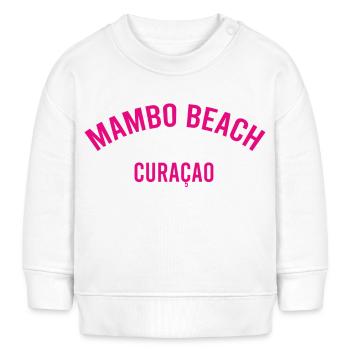 Mambo Beach - Curaçao - Caraïbes néerlandaises - Karibik - Sweat bébé bio Stanley/Stella - blanc - Devant