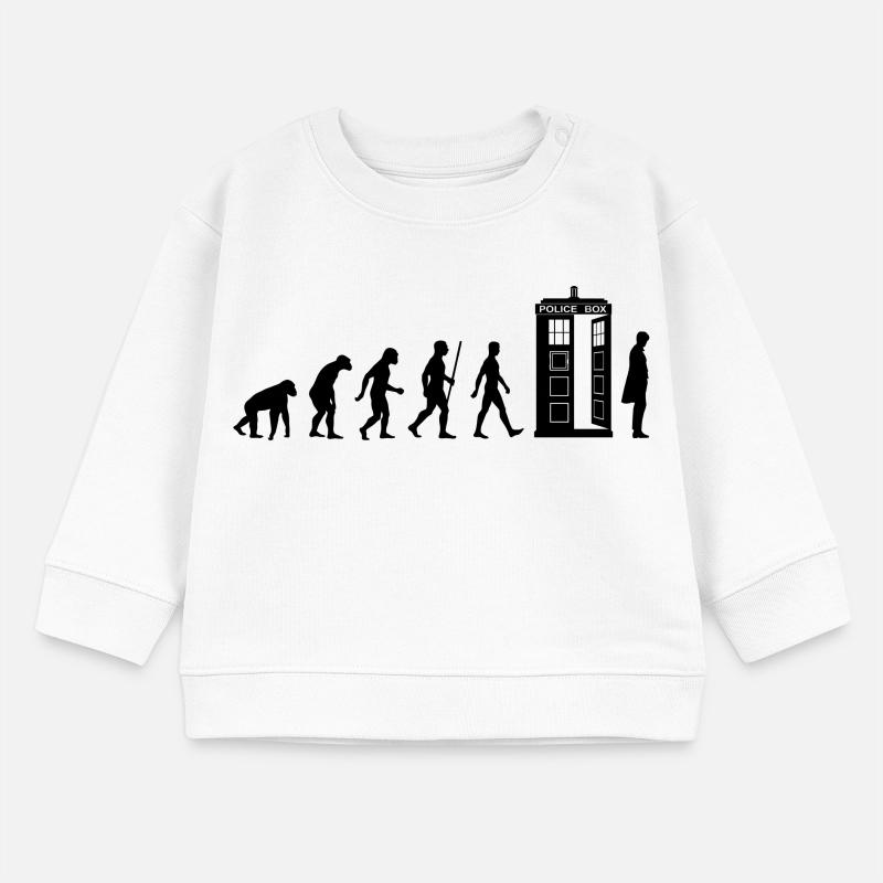 Evolution Tardis Baby Organic Sweatshirt Baby Changer von Stanley/Stella