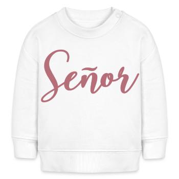 Señor Verlobungsbräutigam wird Hochzeitsfeier sein - Baby Organic Sweatshirt Baby Changer von Stanley/Stella - Weiß - Vorne