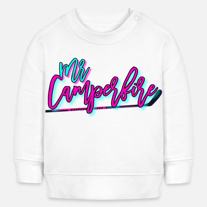 MrCamperfire Signature - Sweat bébé bio Stanley/Stella - blanc