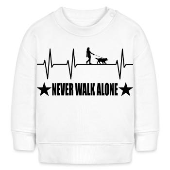 Hund - Baby Organic Sweatshirt Baby Changer von Stanley/Stella - Weiß - Vorne