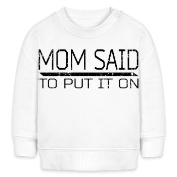 Snug & Sassy: Mamas modische Laune - Baby Organic Sweatshirt Baby Changer von Stanley/Stella - Weiß - Vorne