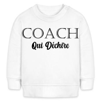 Coach Wer - Baby Organic Sweatshirt Baby Changer von Stanley/Stella - Weiß - Vorne