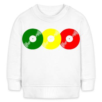 Reggae records - Sweat bébé bio Stanley/Stella - blanc - Devant